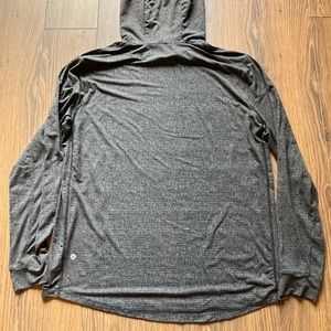 Lululemon Hoodie Dri-Fit Long Sleeve shirt Size XXL Heathered Black